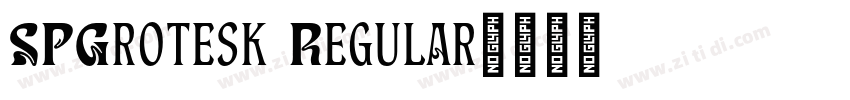 SPGrotesk Regular字体转换